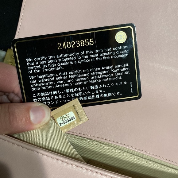 Chanel pink medium boy bag- matte gold chain - Picture 6 of 17